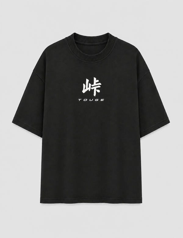 Camiseta Touge Subaru WRX STI preta, foto de frente