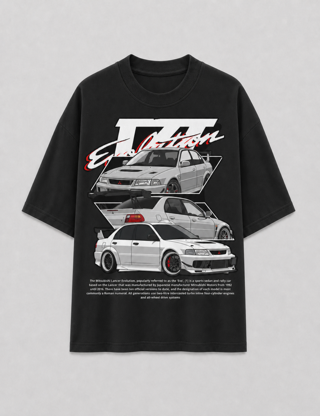 Camiseta Oversized Mitsubishi Evolution