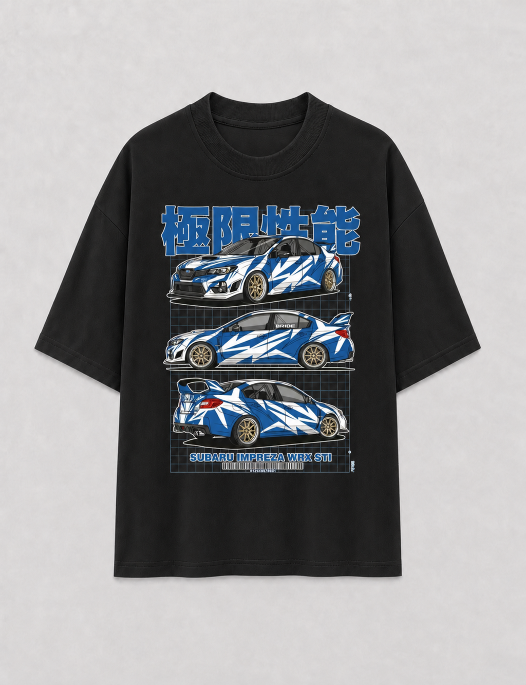 Camiseta Oversized Subaru WRX STI