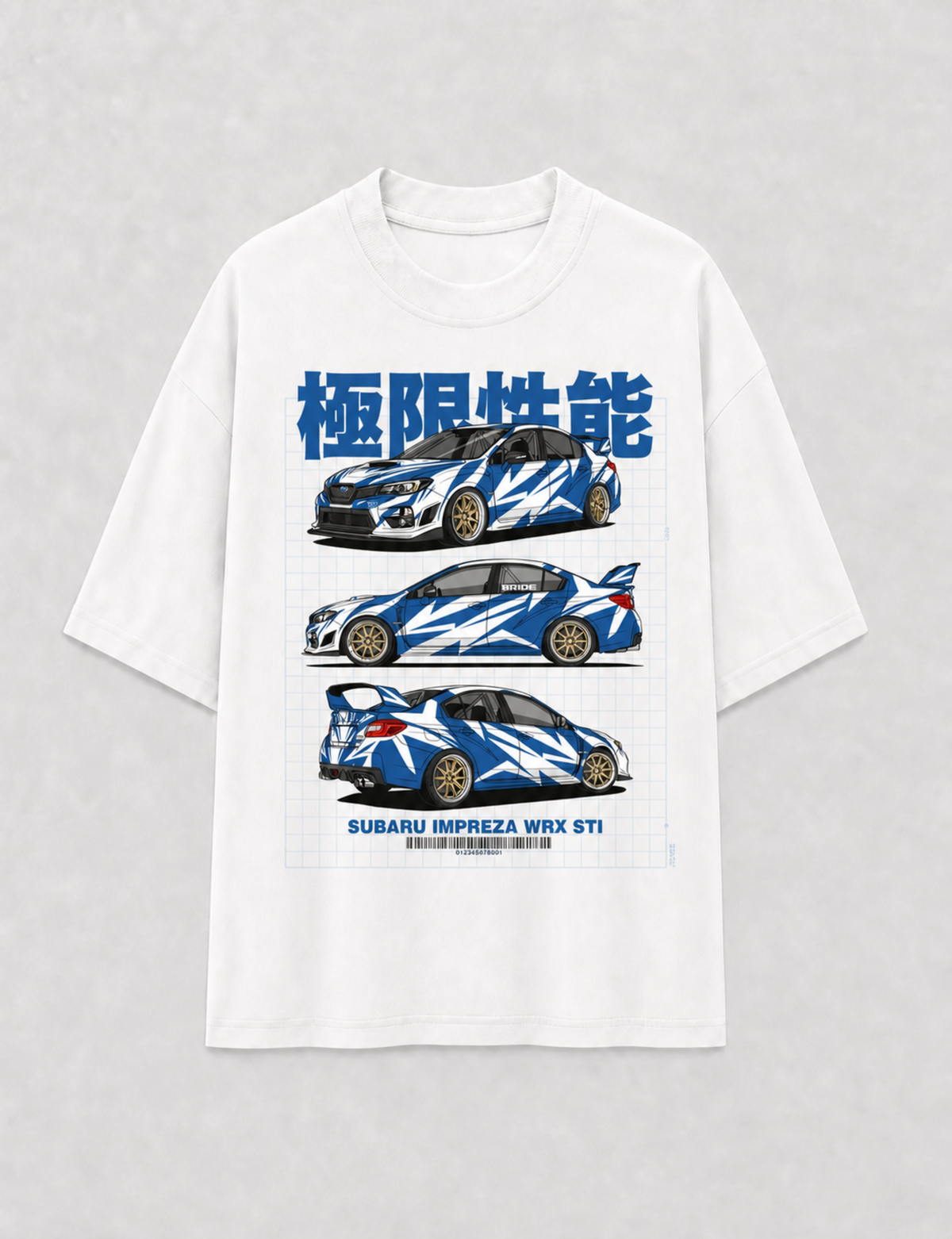 Camiseta Oversized Subaru WRX STI