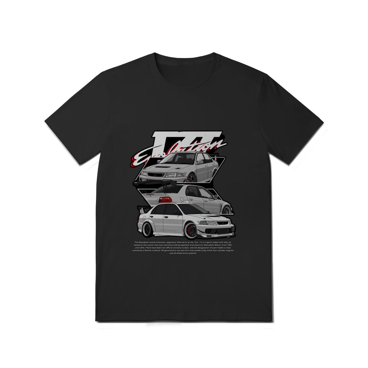 Camiseta Básica Mitsubishi Lancer Evo VII