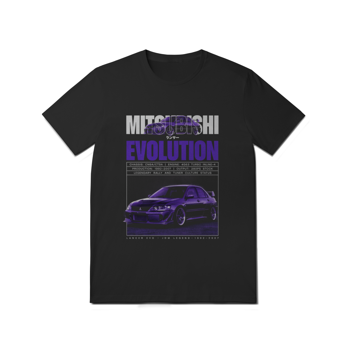Camiseta Básica Mitsubishi Evolution