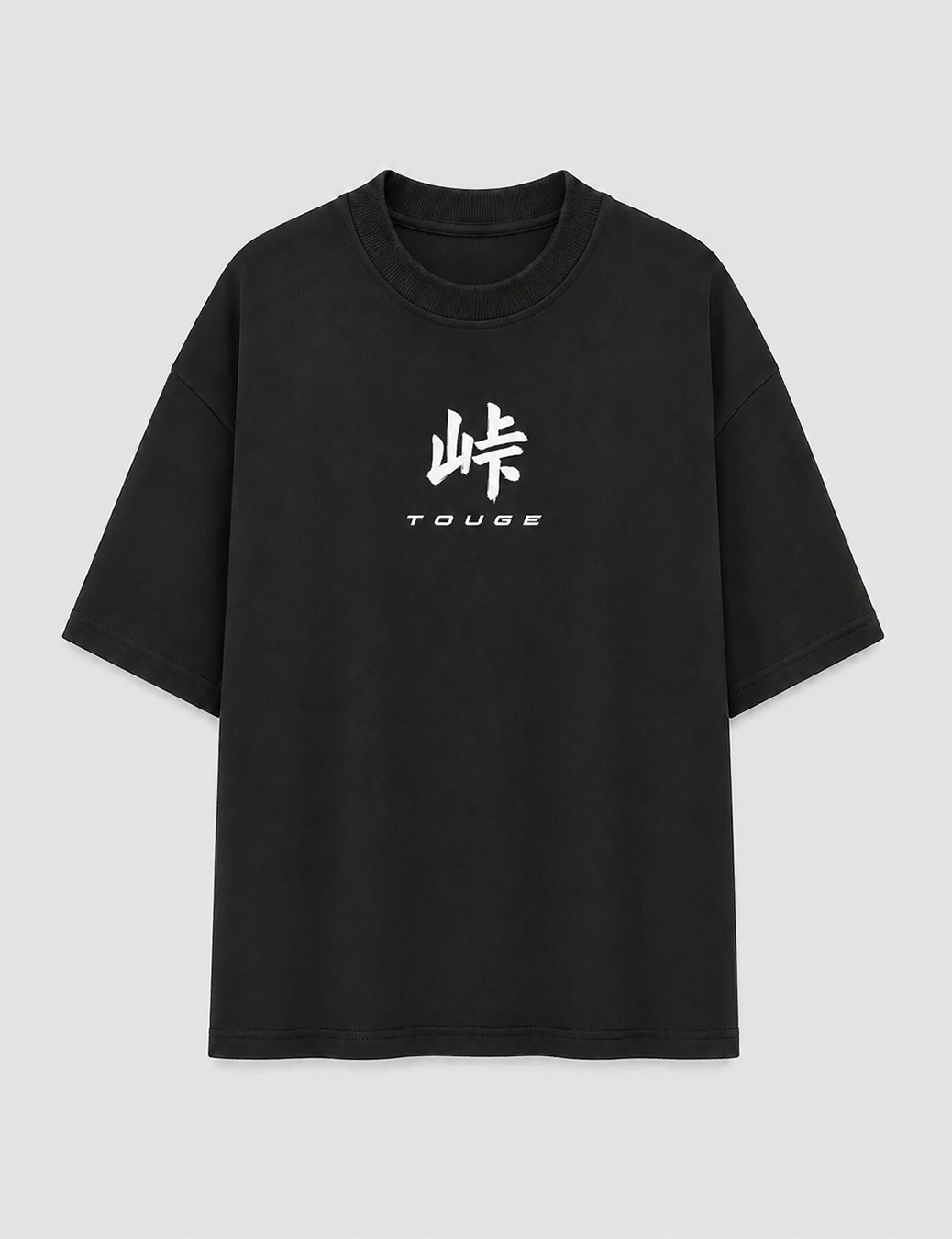 Camiseta Touge Subaru WRX STI preta, foto de frente