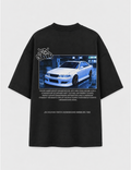 Camiseta Touge Mark II JZX preta, estampa nas costas