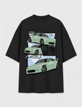 Camiseta Touge Nissan 350Z preta, estampa nas costas